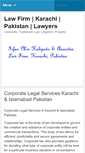 Mobile Screenshot of irfanlaw.com